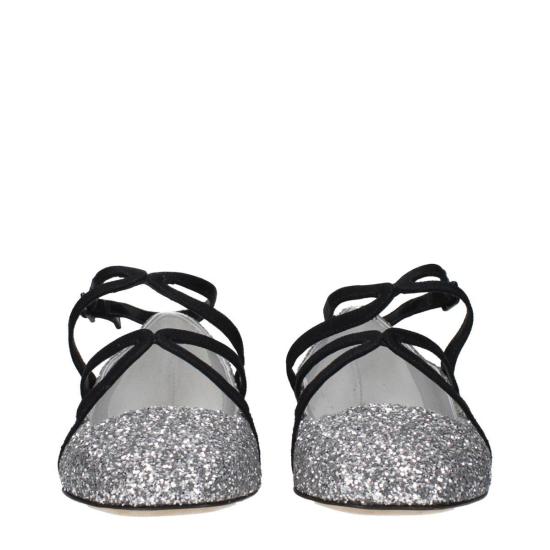  지미추 플랫 슈즈 아스토리아 플랫 발레 플랫 그레이 - JIMMY CHOO