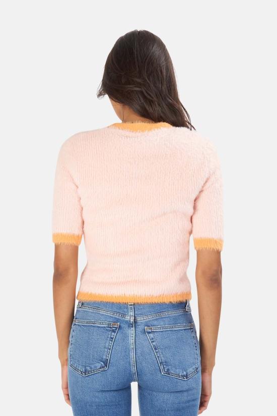  라장스 가디건 8612FUZ PINK ORANGE - L'AGENCE