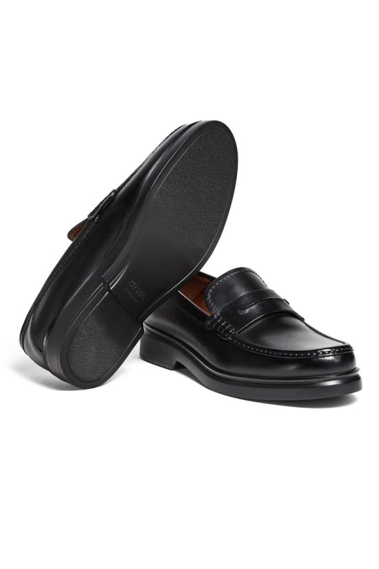  에르메네질도제냐 로퍼 LHMSF A5428ZNER Black