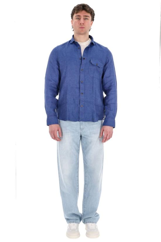 25SS 피나모레 셔츠 MEATP 045976 P505902 Blue - FINAMORE