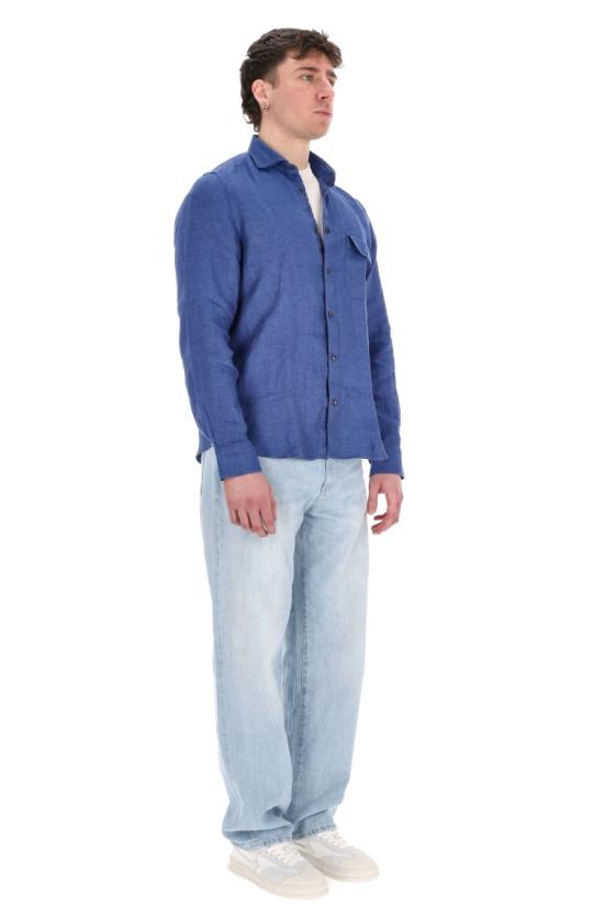 25SS 피나모레 셔츠 MEATP 045976 P505902 Blue - FINAMORE