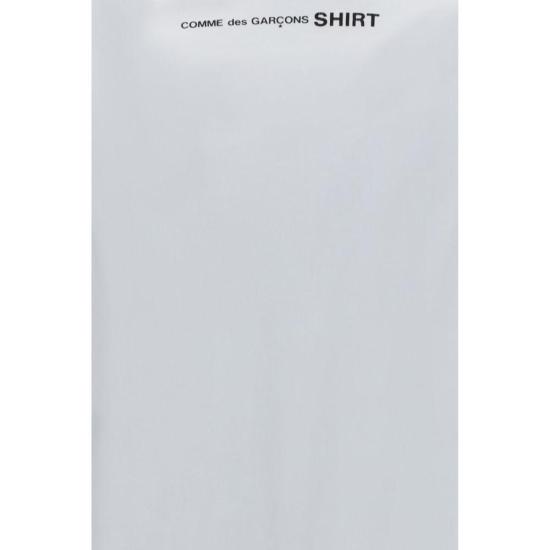 26SS 꼼데가르송 반팔 티셔츠 Comme Des Garçons 반팔 크루넥 티셔츠 화이트 - COMME DES GARCONS