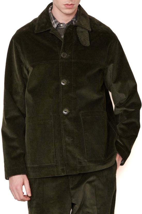  오피신 제네랄 자켓 MOTW609DARK LICHENE Black - OFFICINE GENERALE