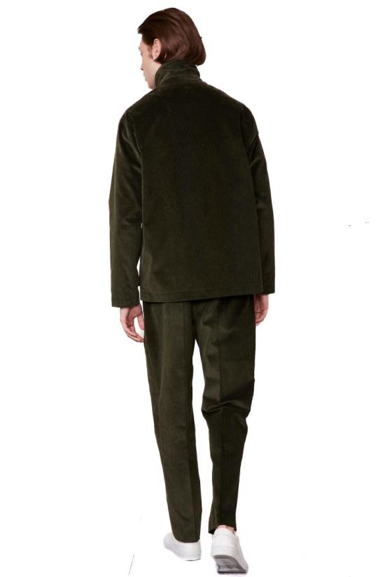  오피신 제네랄 자켓 MOTW609DARK LICHENE Black - OFFICINE GENERALE