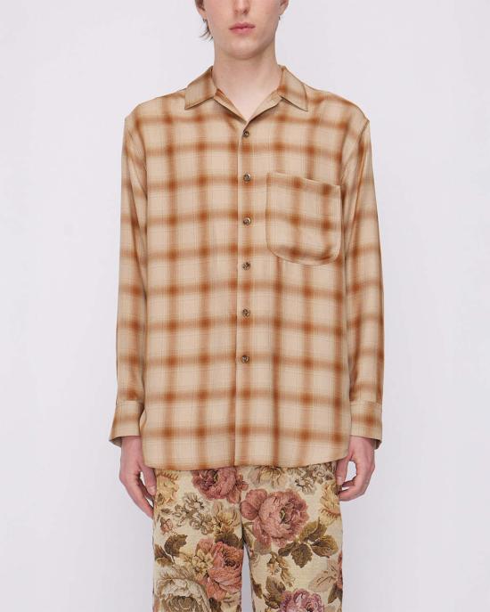  송포더뮤트 긴팔 셔츠 252 MSH058 CAMEL