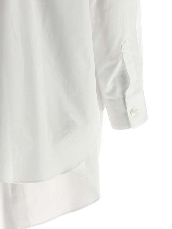  꼼데가르송 블라우스 Comme Des Garçons 코튼 포플린 블라우스 화이트 - COMME DES GARCONS