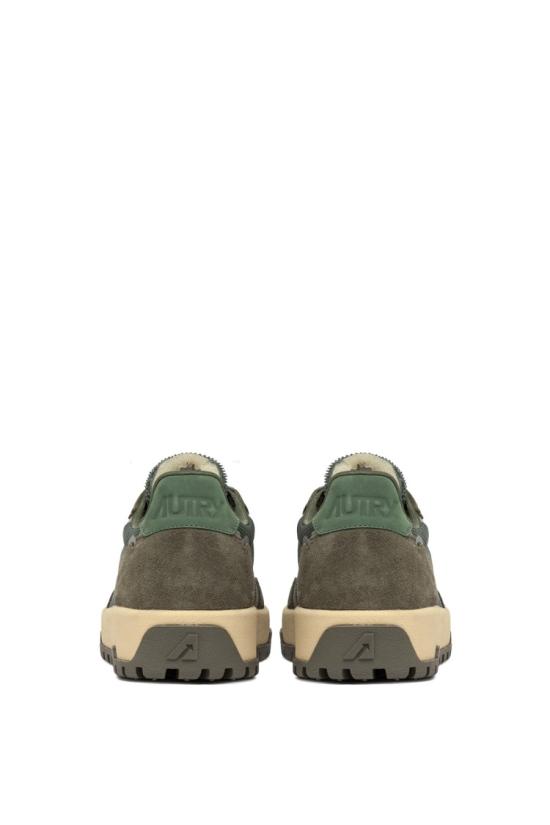 25SS 오트리 WILDPACE 로우 스니커즈 립스탑 나일론 가죽 LDLM AK02SCHIO MIL Grey - AUTRY