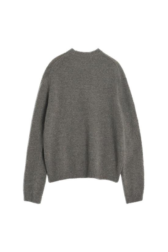 25FW 메종키츠네 드레스드 폭스 인타르시아 울 스웨터 PM00806KH0002H170 Grey - MAISON KITSUNE