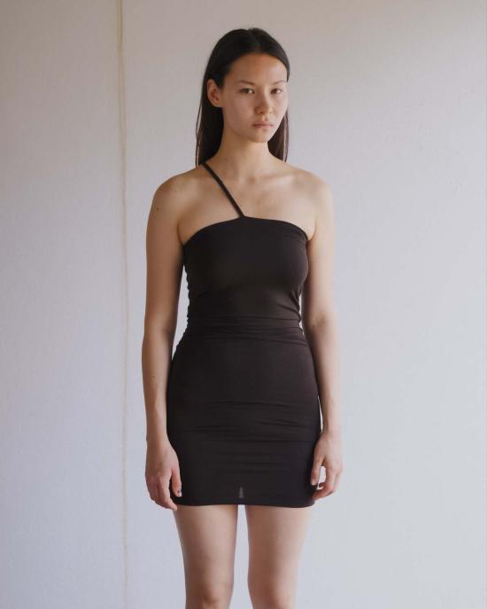  베이스레인지 숏 원피스 Baserange Nida 원스트랩 드레스 - BASERANGE