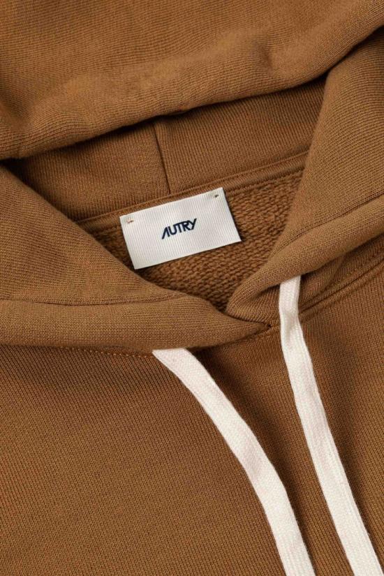 25FW 오트리 후드 티셔츠 HOPW M1HNWALNUT Brown - AUTRY