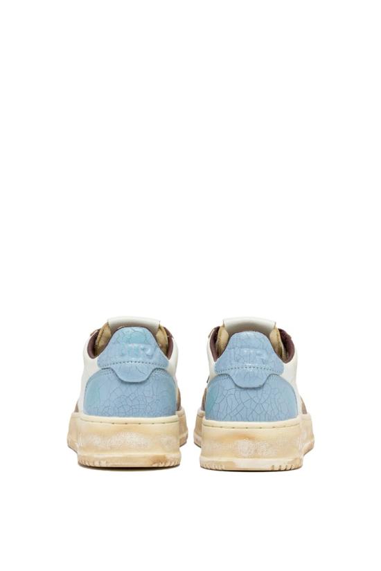 25SS 오트리 슈퍼 빈티지 메달리스트 로우 레더 스니커즈 AVLW SV47WHT CEL RTUP Neutrals - AUTRY
