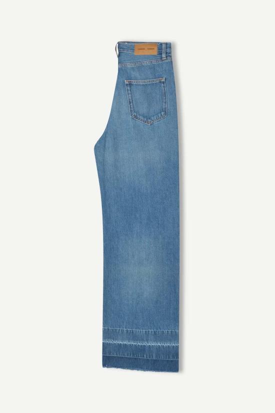  삼소앤삼소 데님 팬츠 Samsøe Samsøe Fluid Denim 소재의 Sarebecca 청바지 - SAMSOE SAMSOE