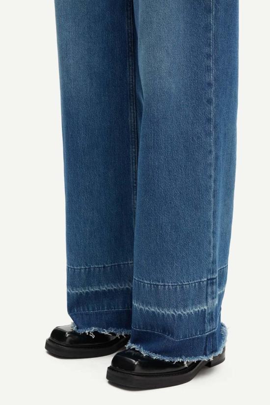  삼소앤삼소 데님 팬츠 Samsøe Samsøe Fluid Denim 소재의 Sarebecca 청바지 - SAMSOE SAMSOE