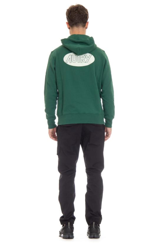  오트리 로고 후드 티셔츠 HOPM 02JVJERSEY GREEN Green - AUTRY