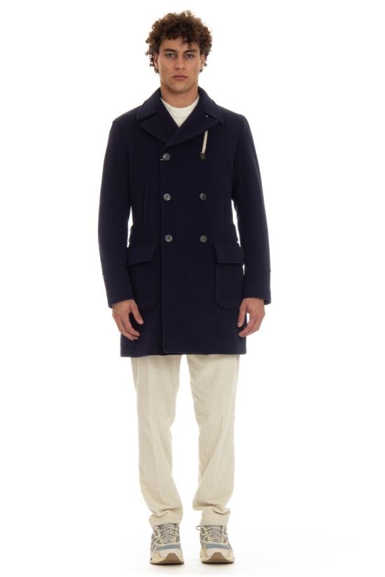  캠플린 코트 BIG PEACOAT 2VE BN Black