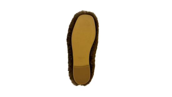  Hvoya 플랫 슈즈 Fur Fur Ballerinas Long Brown - OTHER BRANDS