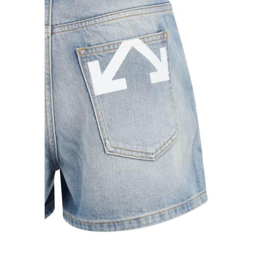 26SS 오프화이트 데님 숏팬츠 더 돌 버뮤다 쇼츠 블루 - OFF WHITE