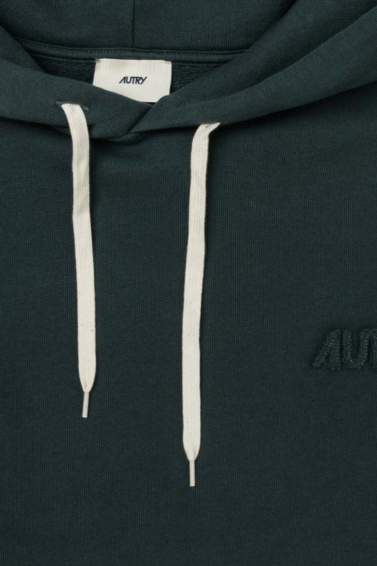 25FW 오트리 로고 후드 티셔츠 HOPM M1HGCONIFER Grey - AUTRY