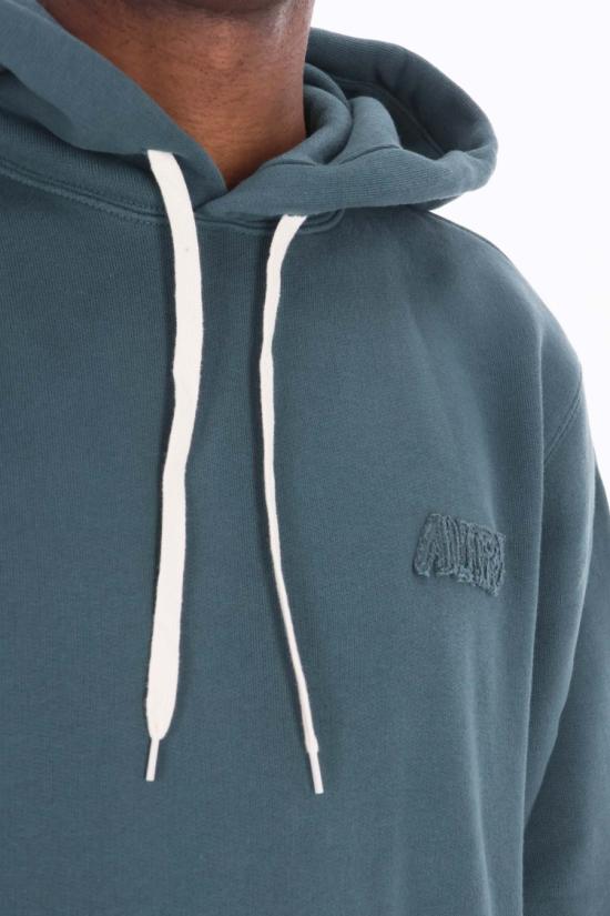 25FW 오트리 로고 후드 티셔츠 HOPM M1HGCONIFER Grey - AUTRY