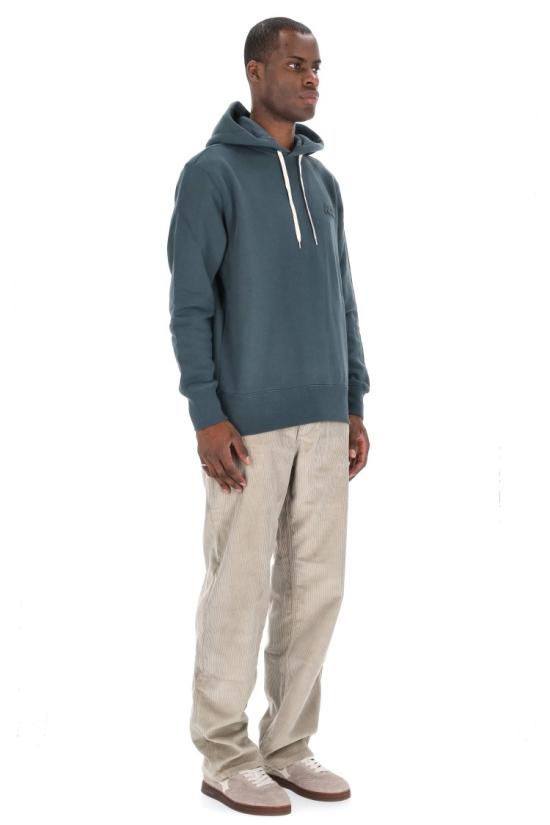 25FW 오트리 로고 후드 티셔츠 HOPM M1HGCONIFER Grey - AUTRY