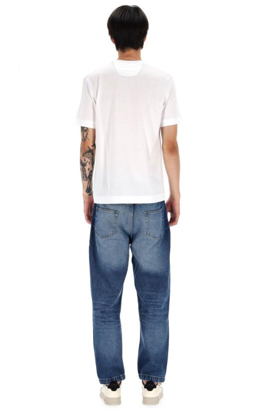 25SS 에르메네질도제냐 반팔 티셔츠 UF360A9 F765N00 White - ERMENEGILDO ZEGNA