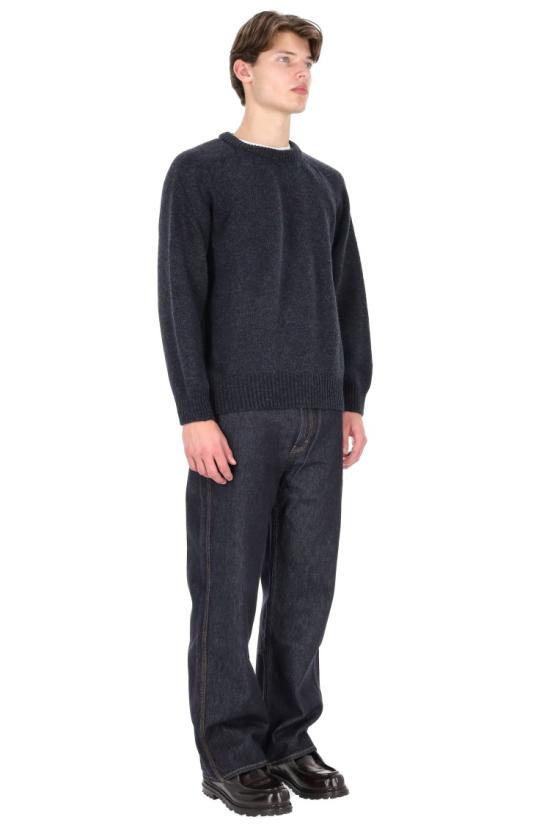 25FW 하울린 니트웨어 BOXY SPACE KNITSTORM Black - HOWLIN