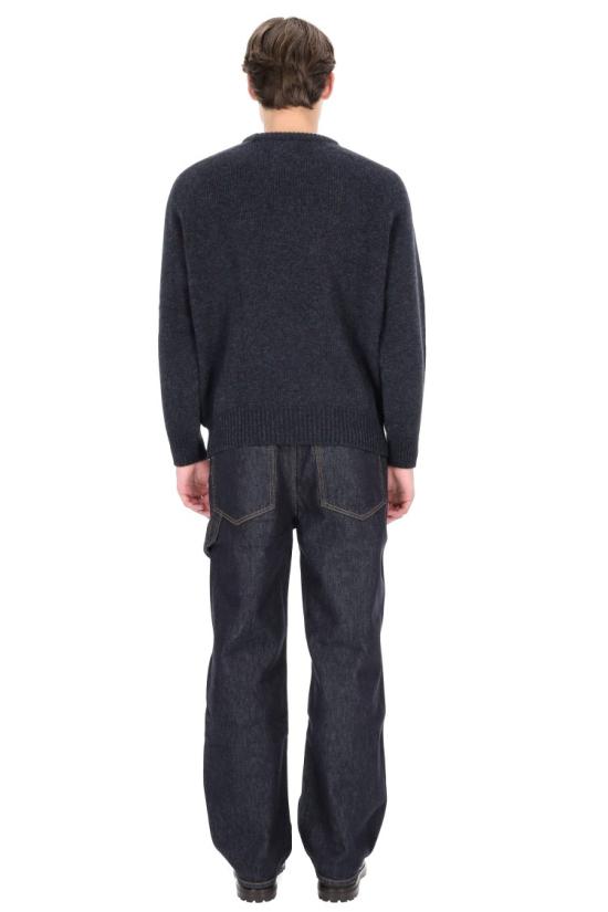 25FW 하울린 니트웨어 BOXY SPACE KNITSTORM Black - HOWLIN