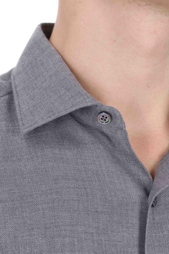 25FW 에르메네질도제냐 셔츠 E8X44A6 SRF5 2046 Grey - ERMENEGILDO ZEGNA