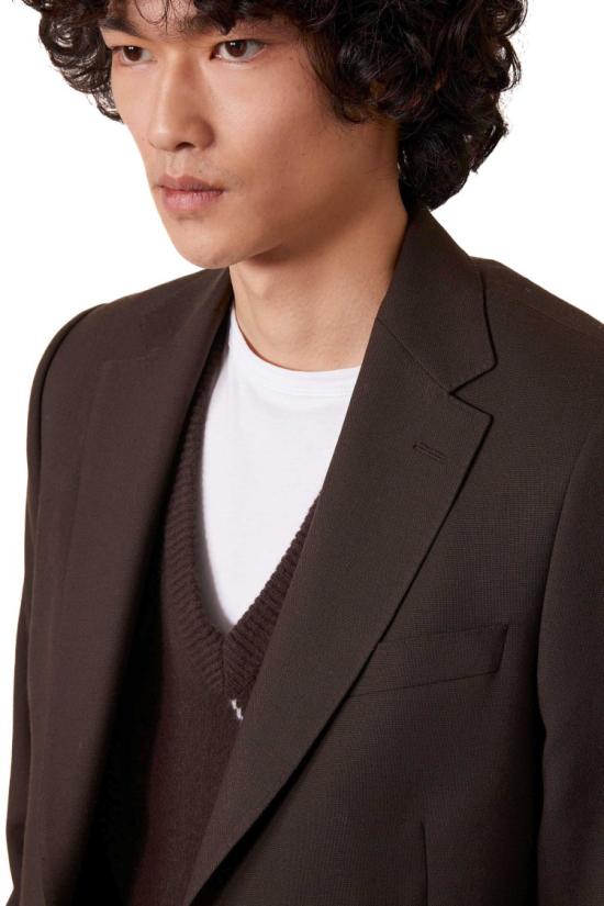  오피신 제네랄 자켓 MTLG401DARK COFFEE Black - OFFICINE GENERALE