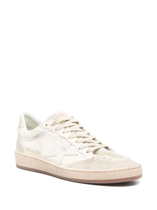 25SS 골든구스 스니커즈 볼스타 가죽  에그노그/화이트 - GOLDEN GOOSE