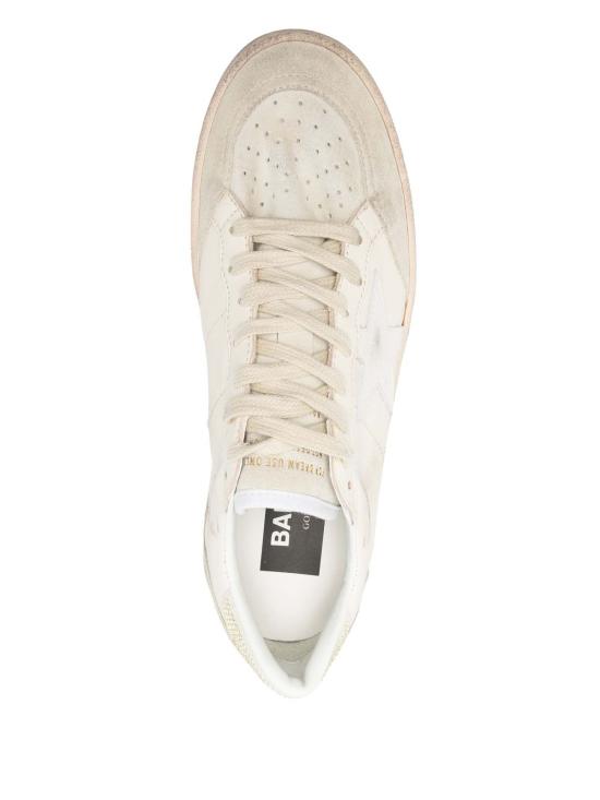 25SS 골든구스 스니커즈 볼스타 가죽  에그노그/화이트 - GOLDEN GOOSE