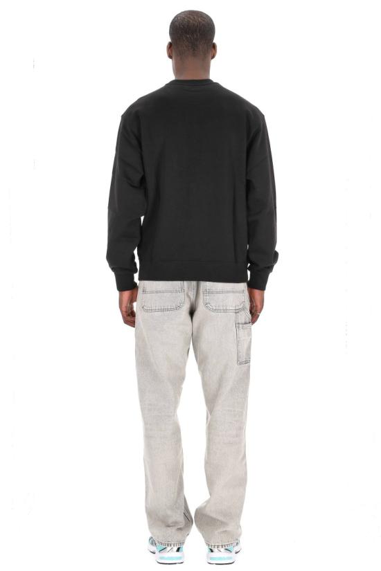 25FW 겐조 해피 타이거 자수 스웨트셔츠 FF65SW2654MF99J Black - KENZO