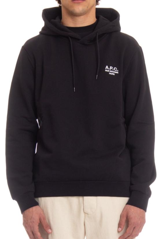  아페쎄 후드 티셔츠 COHBV M27913 2TZC NOIR BLANC Black - A.P.C.