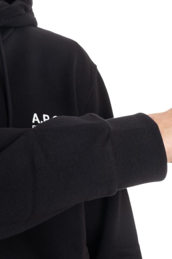  아페쎄 후드 티셔츠 COHBV M27913 2TZC NOIR BLANC Black - A.P.C.