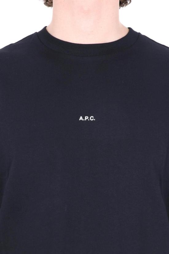 26SS 아페쎄 반팔 티셔츠 COHBW H26386TZC NOIR BLANC Black - A.P.C.