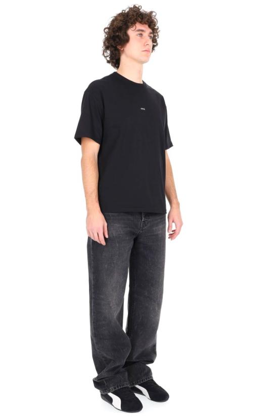 26SS 아페쎄 반팔 티셔츠 COHBW H26386TZC NOIR BLANC Black - A.P.C.
