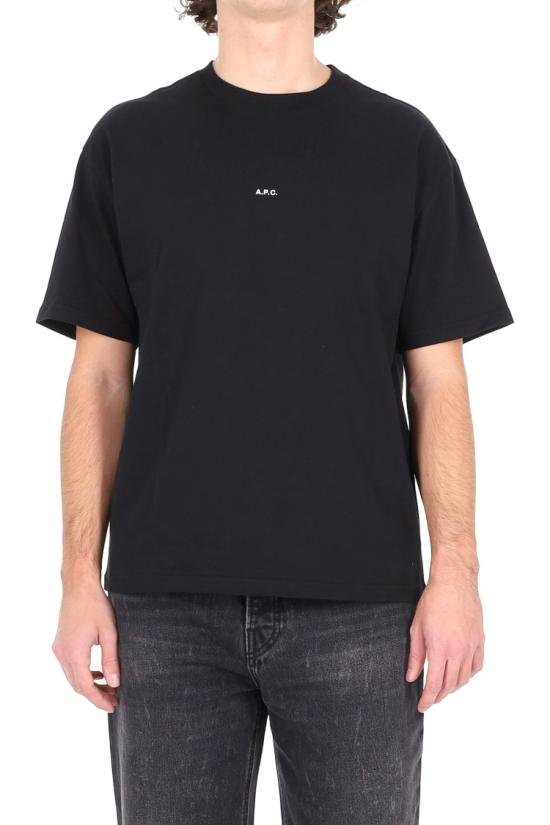 26SS 아페쎄 반팔 티셔츠 COHBW H26386TZC NOIR BLANC Black - A.P.C.