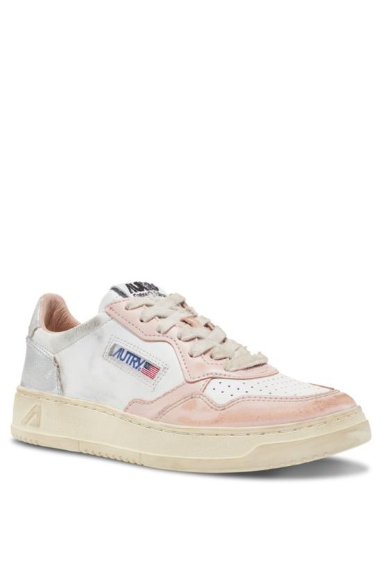 25SS 오트리 슈퍼 빈티지 메달리스트 로우 레더 스니커즈 AVLW SV35WHT POW SILV Grey - AUTRY