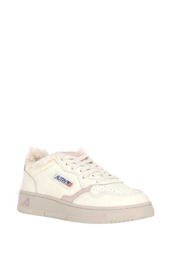 25FW 오트리 메달리스트 로우 레더 스니커즈 AULW EX18SLV BK PW GR Neutrals - AUTRY