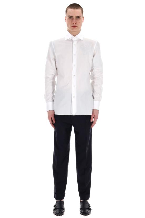 25SS 에르메네질도제냐 셔츠 903901A9 9MS0BABIANCO White