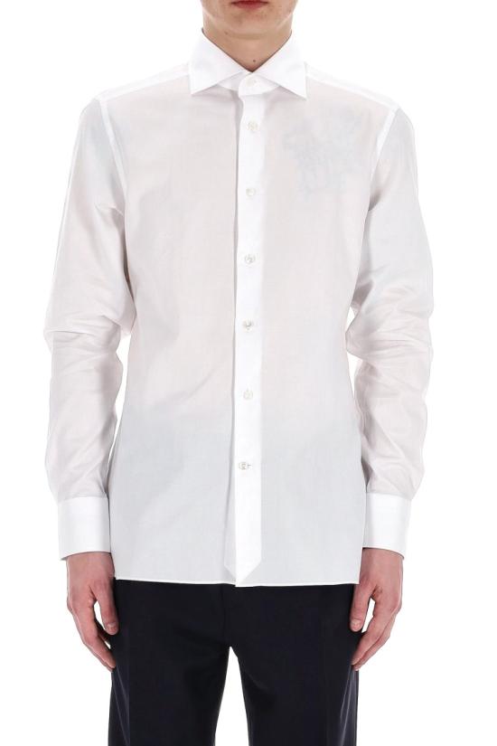 25SS 에르메네질도제냐 셔츠 903901A9 9MS0BABIANCO White - ERMENEGILDO ZEGNA
