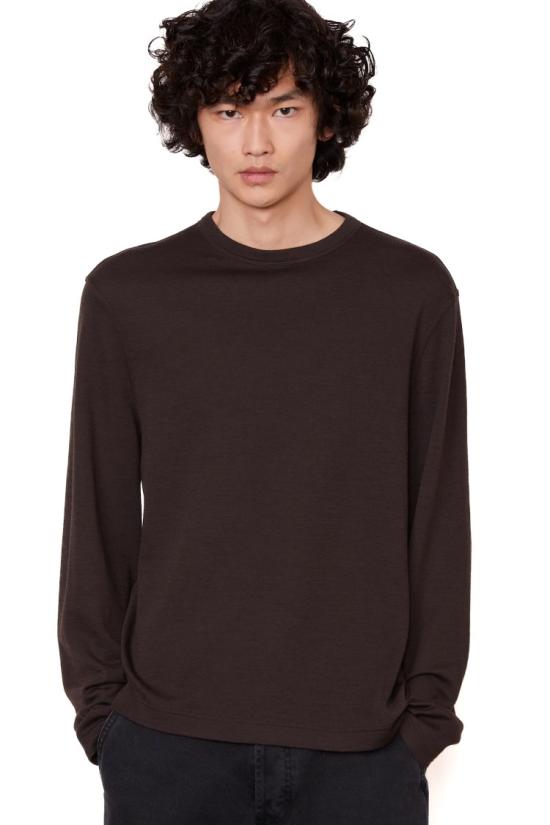  오피신 제네랄 반팔 티셔츠 MTEE211DARK COFFEE Black - OFFICINE GENERALE