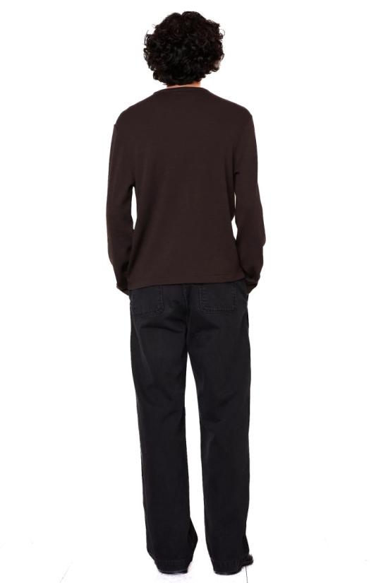  오피신 제네랄 반팔 티셔츠 MTEE211DARK COFFEE Black - OFFICINE GENERALE