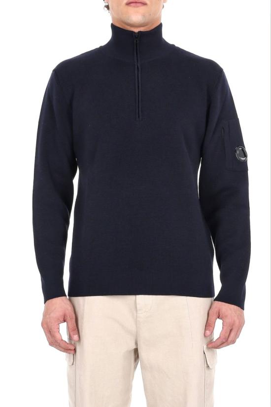 25FW 씨피 컴퍼니 니트웨어 MKN201A00 6595A888 Black - C.P. COMPANY