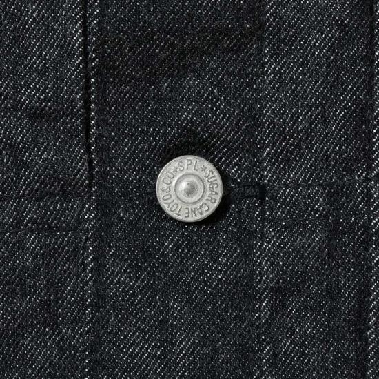  슈가케인 데님 자켓 Sc15650 14.25oz 블랙 셀비지 데님 재킷 1953년 모델 데님 재킷 - SUGAR CANE