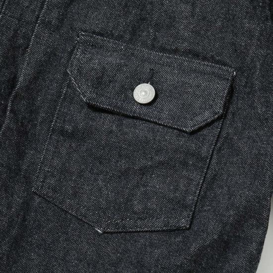  슈가케인 데님 자켓 Sc15650 14.25oz 블랙 셀비지 데님 재킷 1953년 모델 데님 재킷 - SUGAR CANE