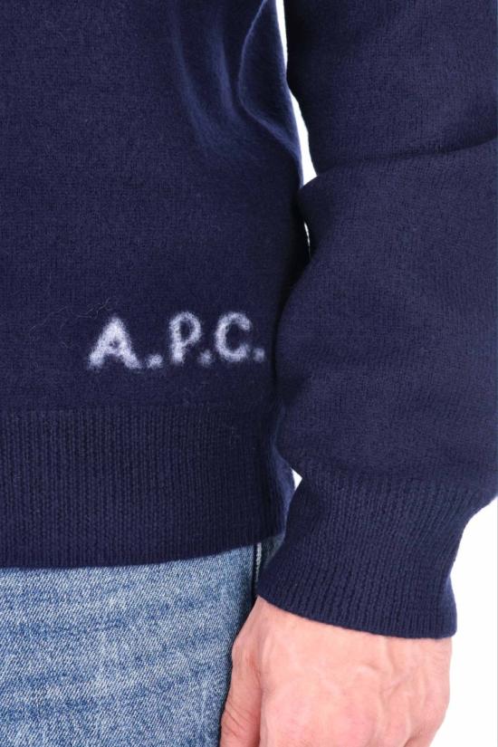25FW 아페쎄 니트웨어 WVBDK H22305IAK DARK NAVY Black - A.P.C.