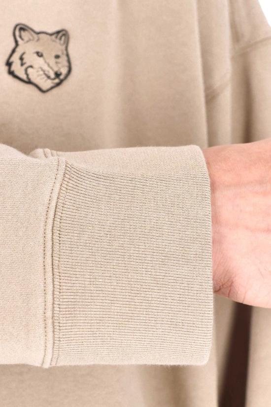 25FW 메종키츠네 폭스 헤드 오버사이즈 후드 티셔츠 PM00706KM03400302 Neutrals - MAISON KITSUNE