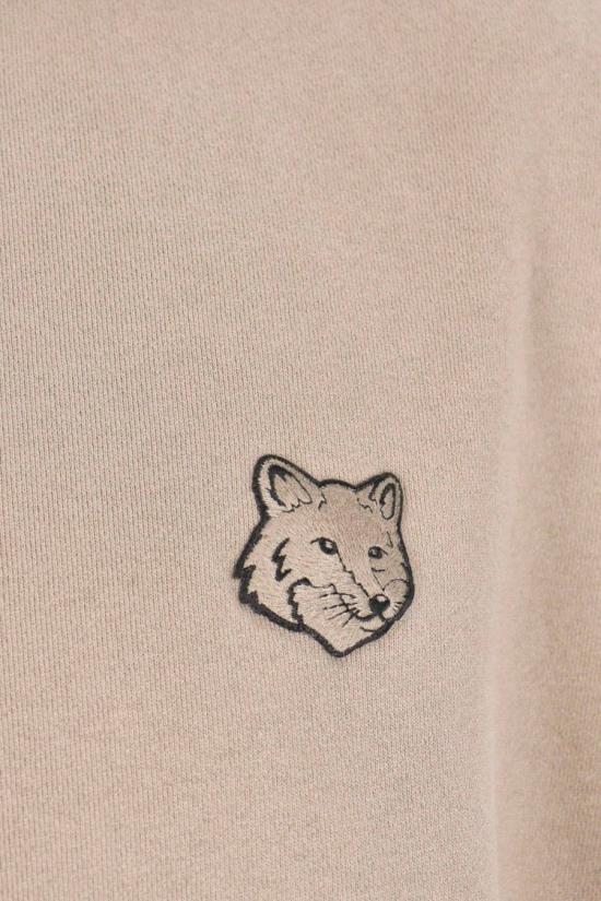 25FW 메종키츠네 폭스 헤드 오버사이즈 후드 티셔츠 PM00706KM03400302 Neutrals - MAISON KITSUNE