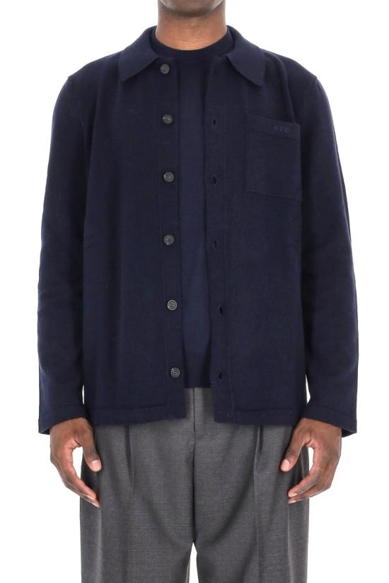 25FW 아페쎄 니트웨어 WOASB M03237DARK NAVY Black